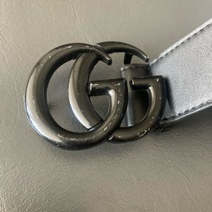 Black Gucci Belt, 46”